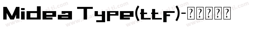 Midea Type(ttf)字体转换